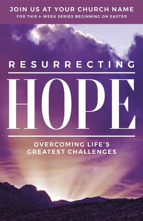 Resurrecting Hope Postcard Church Postcards Outreach Marketing