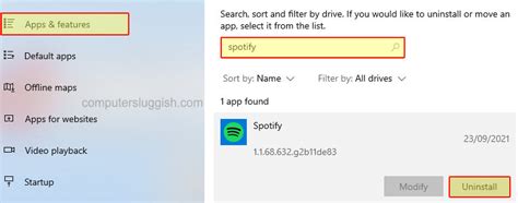 How To Uninstall Spotify From Windows 10 Computer Computersluggish