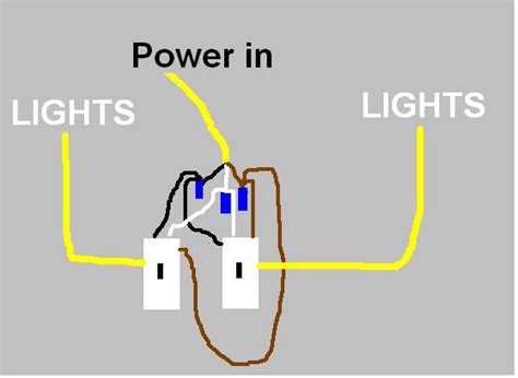 Wiring A Double Switch For 2 Lights How To Wire Two Light Switches