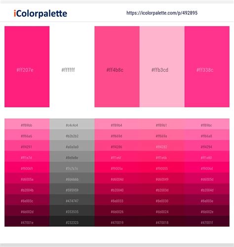 15 Pink Color Palette Inspirations With Names Hex Codes Inside Porn Sex Picture