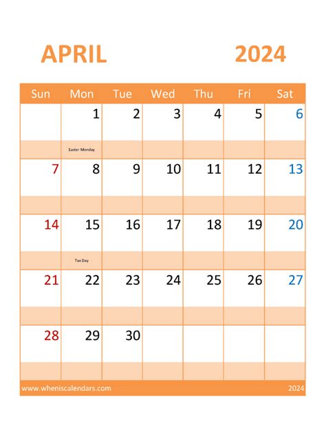 April Blank Calendar 2024 Pdf Monthly Calendar