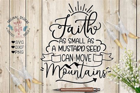 Faith As Small As A Mustard Seed Can Move Mountains Chambres Denfant