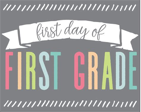 Free Printable First Day Of School Sign Printable