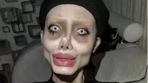 Irans Zombie Angelina Jolie Shows Real Face Says Viral Look Was A