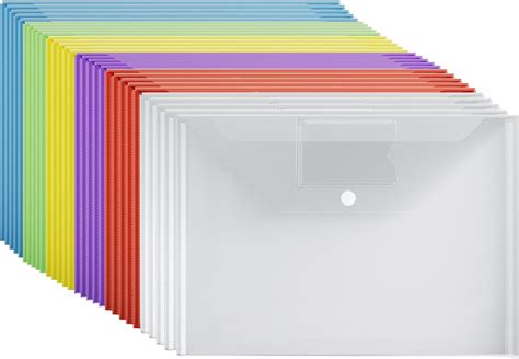 A4 Plastic Wallets 35 Pack A4 Folders Plastic Wallets Document Files