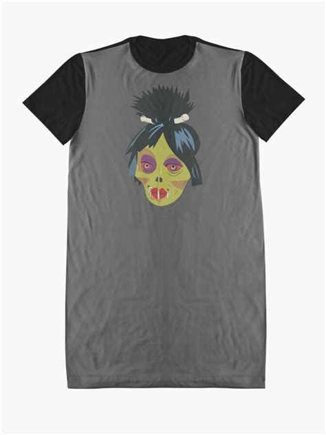 Shrunken Head 2 Graphic T Shirt Dress For Sale By Eyesofterror