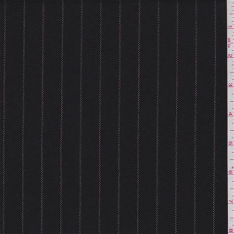 Walnut Black Pinstripe Wool Suiting 61756 Fashion Fabrics