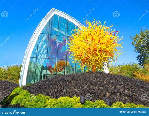 Seattle Dale Chihuly Glass Art Closeup Editorial Image Cartoondealer