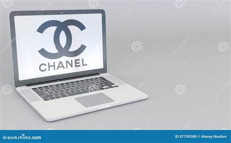 Rotating Opening And Closing Laptop With Chanel Logo Computer