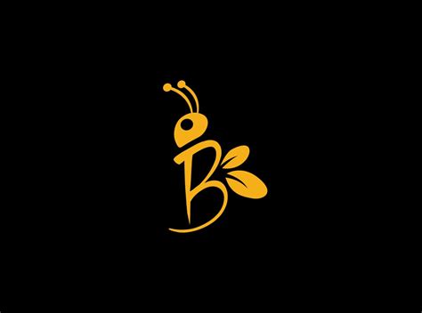 Letter B Bee Logo Bee Logo Bee Artwork Logo Bee