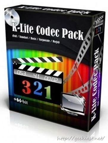 It includes a lot of codecs for playing and editing the most used video formats in the internet. K-Lite Codec Pack Update 9.7.4