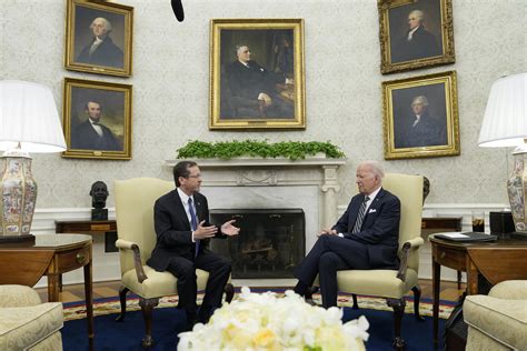 Biden Recibe En La Casa Blanca Al Presidente De Israel Isaac Herzog