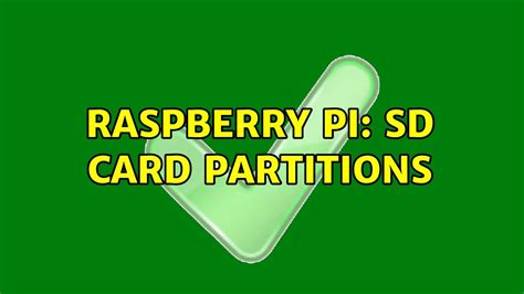 Simply have the backup of the data from memory card be made into the computer and then launch the partition application selecting the sd card volume label. Raspberry Pi: SD card partitions - YouTube