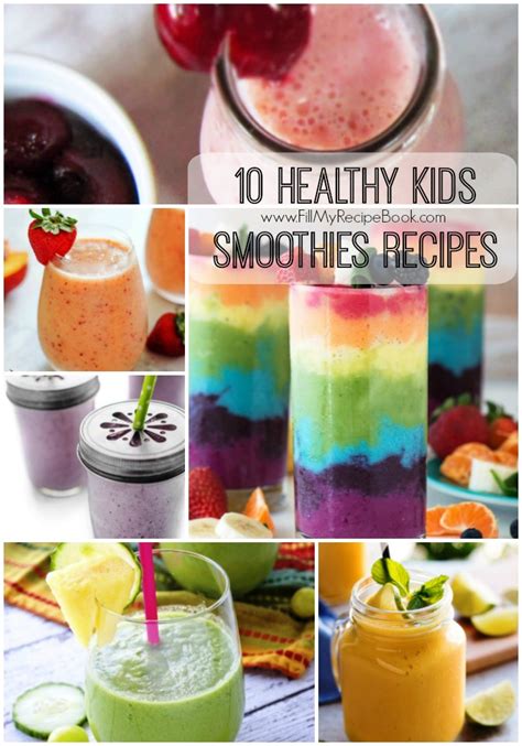 10 Healthy Kids Smoothies Recipes Fill My Recipe Book