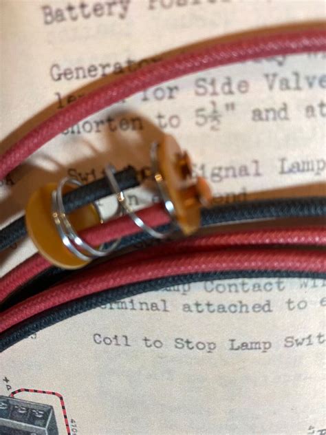 Harley 1939-1947 Tail Lamp Light Wiring Harness Wire Kit Solid Colors