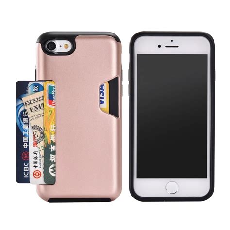 Iphone 8 plus case with card holder. Aliexpress.com : Buy ID Credit Card Holder Back Cover for Apple iPhone 8 8plus Dual Layer Hybrid ...