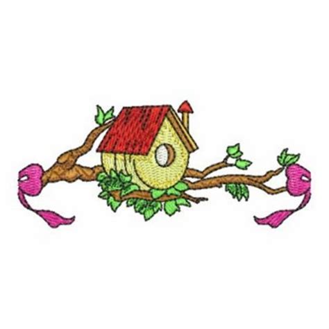 Cute Birdhouse Machine Embroidery Design Embroidery Library At