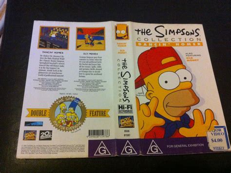 The Simpsons Collection Dancin Homer Vhs Ex Rental Video Tape Homer Marge Bart Ebay