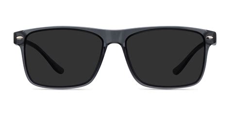Cortez Rectangle Gray Frame Sunglasses For Men Eyebuydirect