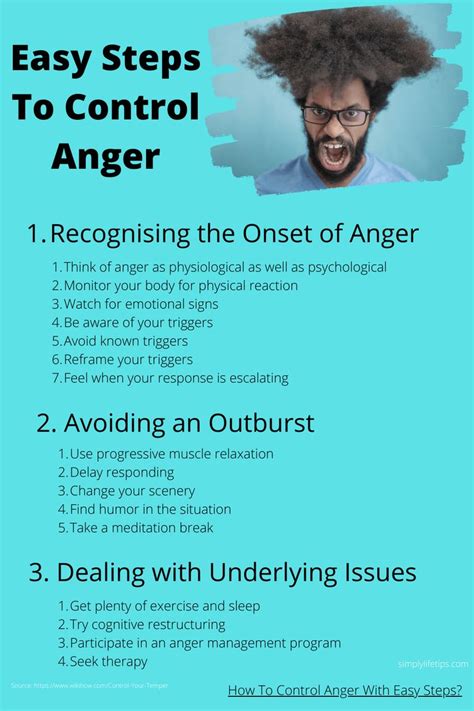 How To Control Anger With Easy Steps Simply Life Tips How To