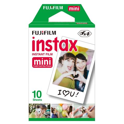 Fujifilm Instax Mini Glossy Plain Instant Film 10 Sheets Camera Commons