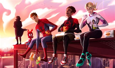 Spiderman Into The Spider Verse New Artwork K Hd Superheroes K Wallpapers Images