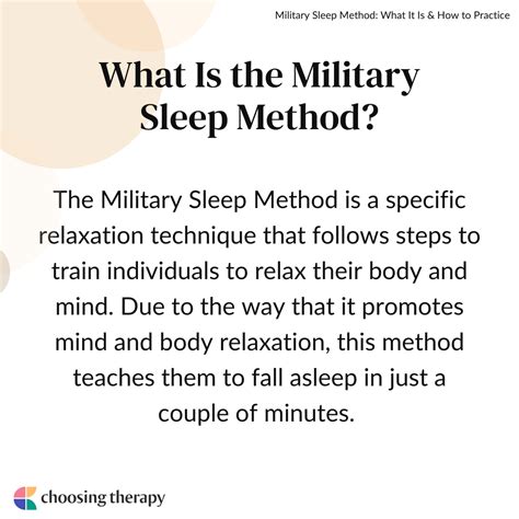 What Is The Military Sleep Method