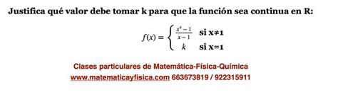 Ejercicio Continuidad De Funciones Con Par Metro Matem Tica