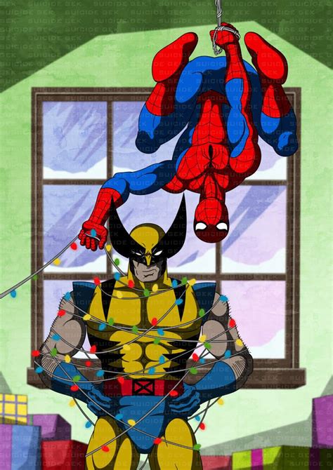 Wolverine And Spidey Celebrate New Ywear By Xmonstergirlshideout On