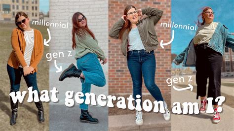 Trying On Gen Z Vs Millennials Fashion What Generation Am I Youtube