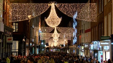 Christmas Lights Up Grafton Street