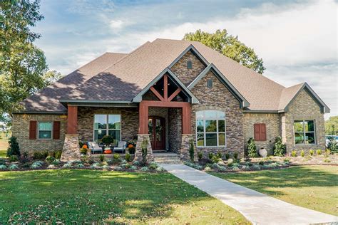 Large pendant lighting makes a room stylish. Craftsman Home with Vaulted Great Room - 60631ND ...