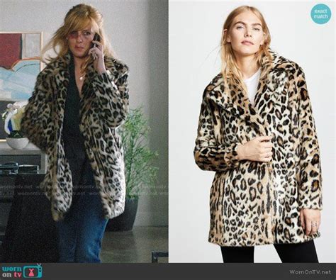 beth s leopard fur coat on yellowstone leopard fur coat leopard coat fur coat