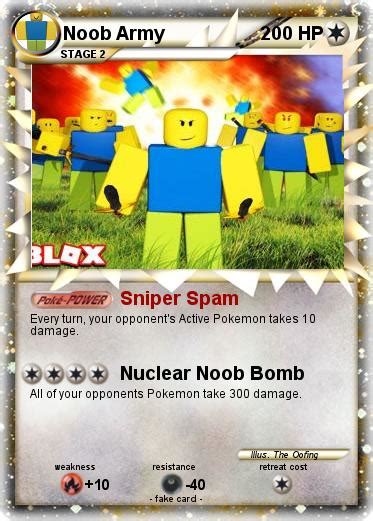 Pokémon Noob Army 7 7 Sniper Spam My Pokemon Card