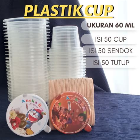 ICE CREAM CUP UNTUK JUALAN UKURAN CUP ES KRIM CUP ES KRIM UNIK CUP ML Lazada Indonesia