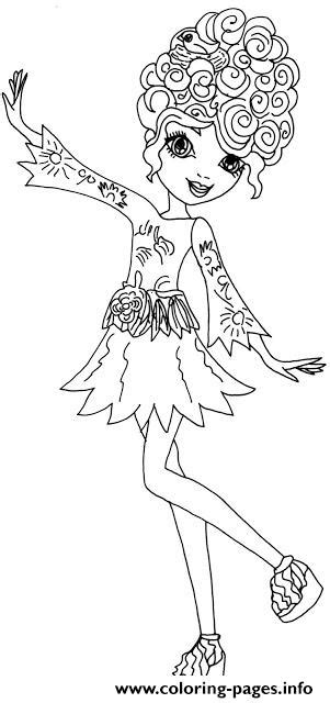 Image profile art way too wonderland kitty cheshire. Featherly Ever After High Coloring Pages Printable