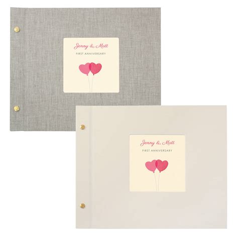 Personalised First Wedding Anniversary Photo Album By Made By Ellis