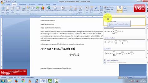 How To Write Math Equations In Word Youtube