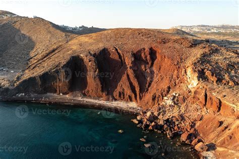 Red Beach In Santorini Cycladic Islands Greece In The South Aegean