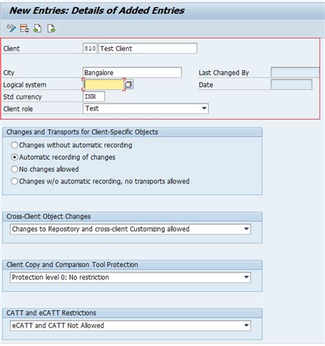 What Is Client In Sap How To Create New Sap Client Tutorialkart