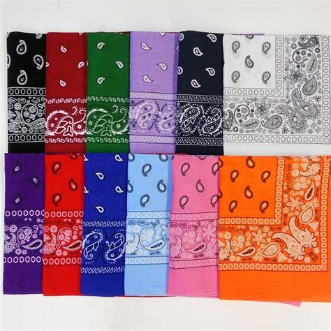 Like you pointed out on another mod (to someone complaining about blatant colors) rockstar did the same. Lot Of 12 Paisley Print Scarf Bandana 100% Cotton 1 Dozen ...