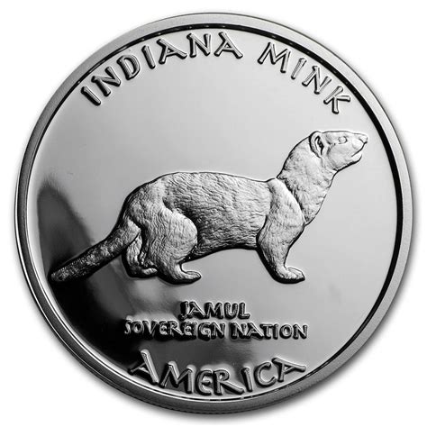 Buy 2017 1 Oz Silver Proof State Dollars Indiana Miami Mink Apmex