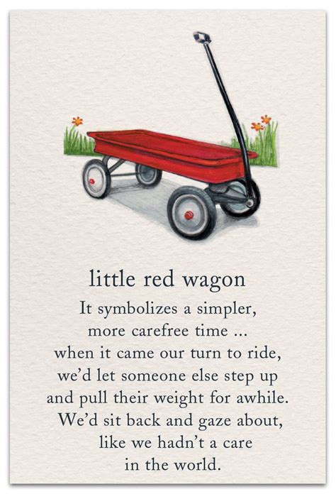 Little Red Wagon Support And Encouragement Card