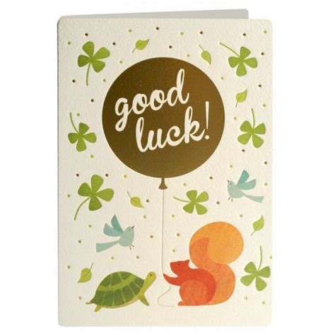 Lucky plants for indoor, office etc with same day delivery. Good Luck Animals & Balloon Card - Karenza Paperie