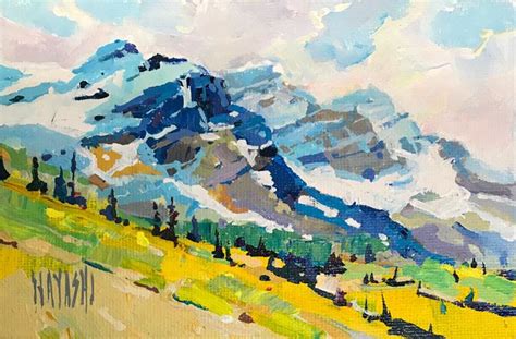Paintings • — Randy Hayashi Rocky Mountains Art Painting Landscape