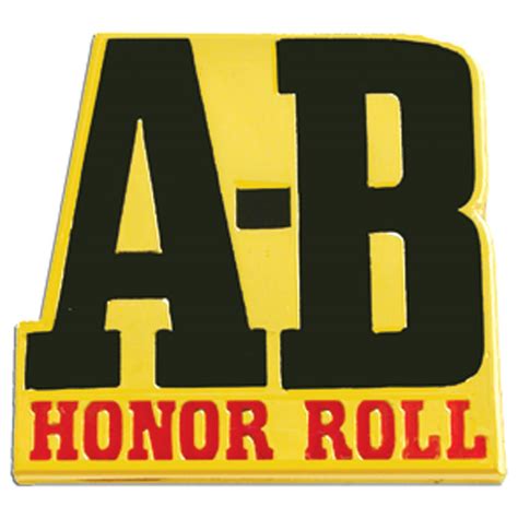 Ab Honor Roll Pin Jones School Supply
