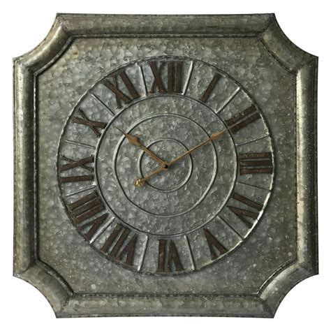 Infinity Instruments Stamped Metal Wall Clock