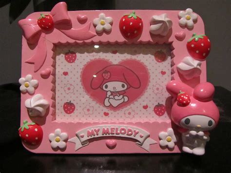 My Melody Picture Frame My Adorable Frame That My Dad Acci Flickr