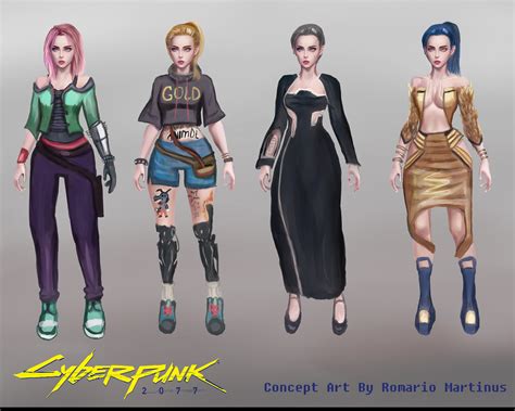 Artstation Cyberpunk 2077 Fashion Concept Art