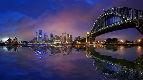 Sydney Harbour Bridge Cityscape Wallpaper Travel Hd Wallpapers